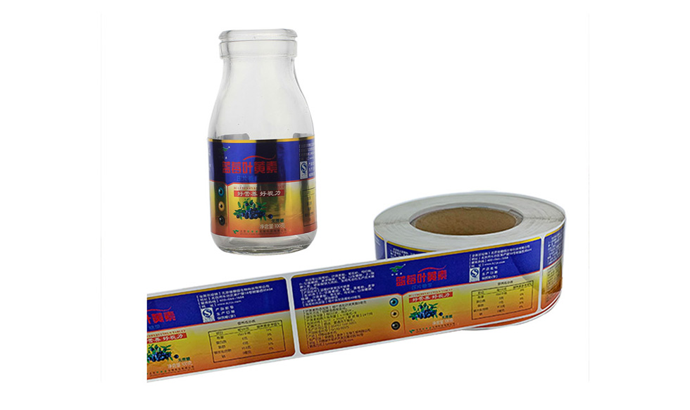 Etichetta adesiva personalizzata per l'imballaggio di bottiglie di latte e prodotti lattiero-caseari